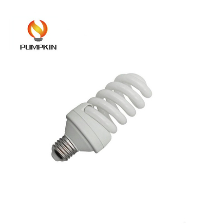 15W PBT Plastic Full Spiral Light Bulb CFL