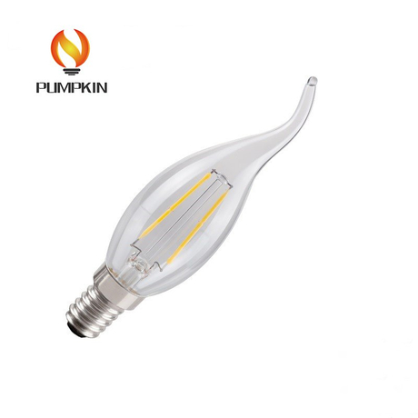 Filament LED 2W E14 E12 Flame Candle Bulb